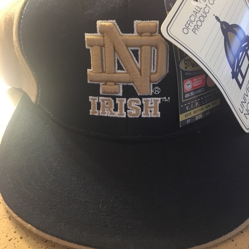 Authentic Notre Dame Fitted Hat. New w/tags